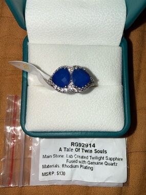 BOMB PARTY ✨SIZE 7✨ RG92914 A Tale of Twin Souls on Rhodium